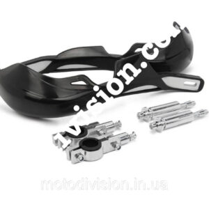 Захист рук алюмінієва з пластиковими протекторами, універсальна. Колір чорний