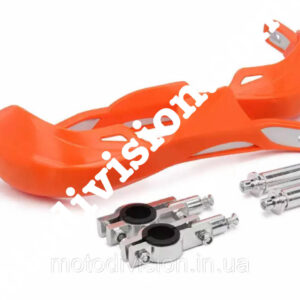 Захист рук алюмінієва з пластиковими протекторами, універсальна. Колір помаранчевий