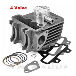 ЦПГ, циліндр, поршнева Piaggio 50cc 4T 4V Liberty, Zip, Fly, Vespa Modern, Aprilia Scarabeo, Sport City, Italjet Jet Set