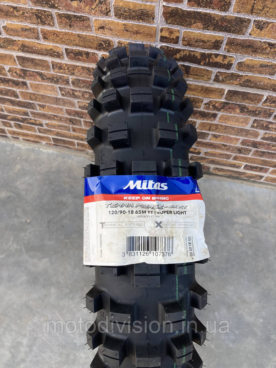 Резина ендуро/крос 120/90-18 R18 Mitas Terra Force EX XT-754 Super Light - Зображення 2