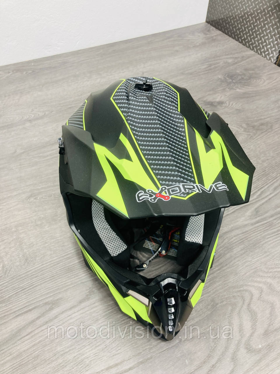 Шолом кроссовий/ендуро Dazing Green Black Matt розмер L (59-60 см) - Зображення 6